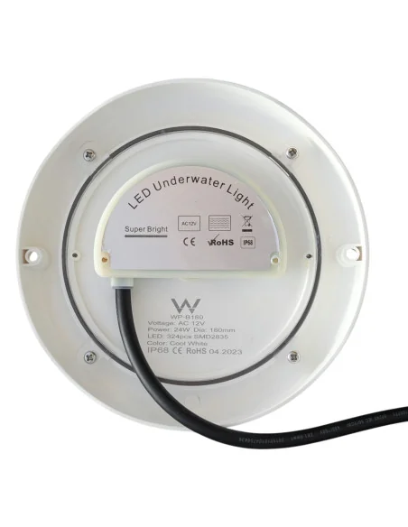 Foco LED Ø18 cm de Superficie 12V AC Blanco Gama Premium
