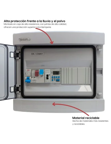 Cuadro Alta Resistencia Motor e Iluminación 12V DC | Transformador 60W