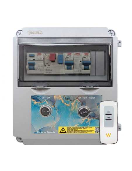 Cuadro Eléctrico Motor e Iluminación 12V AC | Contactor Clorador