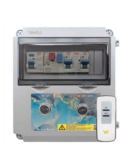 Cuadro Eléctrico Motor e Iluminación 12V DC | Contactor Clorador