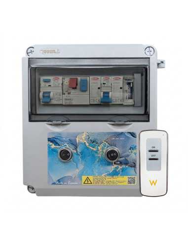 Cuadro Eléctrico Motor e Iluminación 12V DC | Contactor Motor y Clorador