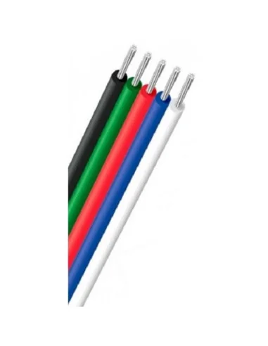 Foco LED RGBW Piscina Ø11 cm 6W 5 Hilos | Acero Inoxidable