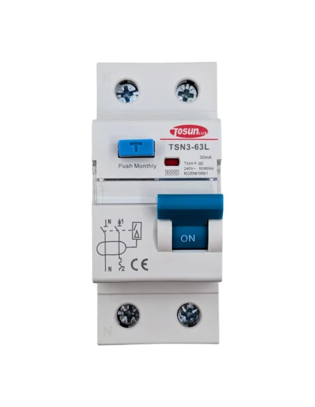 Interruptor Diferencial + Magnetotérmico 50-63A Monofásico 1P+N 30mA 6KA tipo A