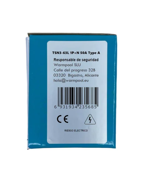 Interruptor Diferencial + Magnetotérmico 50-63A Monofásico 1P+N 30mA 6KA tipo A