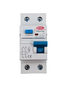 Interruptor RCBO TSN3-63L Tipo AC | Protección Total 2P 6kA
