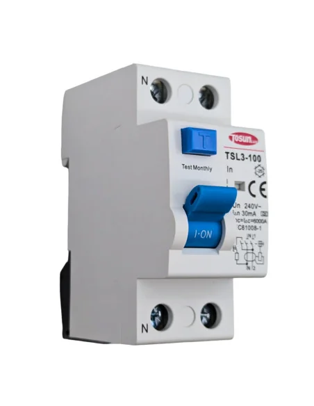 Interruptor Diferencial 80-100A Monofasico 1P+N 30mA 6KA tipo A