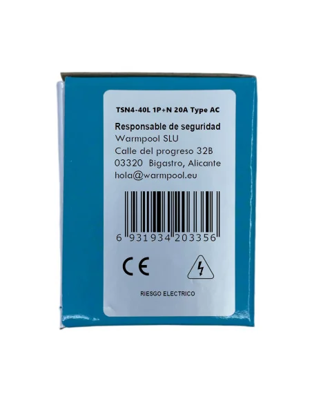 Interruptor Diferencial + Magnetotérmico 20-32A Monofásico 1P+N 30mA 6KA tipo AC