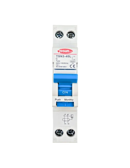 Interruptor Diferencial + Magnetotérmico 10-32A Monofásico 1P+N 10mA 6KA tipo AC