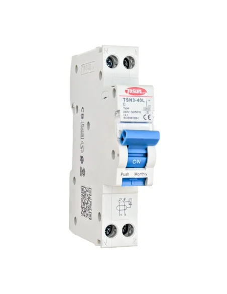 Interruptor Diferencial + Magnetotérmico 10-32A Monofásico 1P+N 10mA 6KA tipo AC