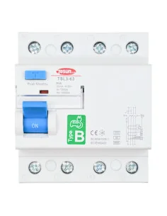 Disyuntor Diferencial Tipo B TSL3-63B 3P+N | Protección Trifásica 63A