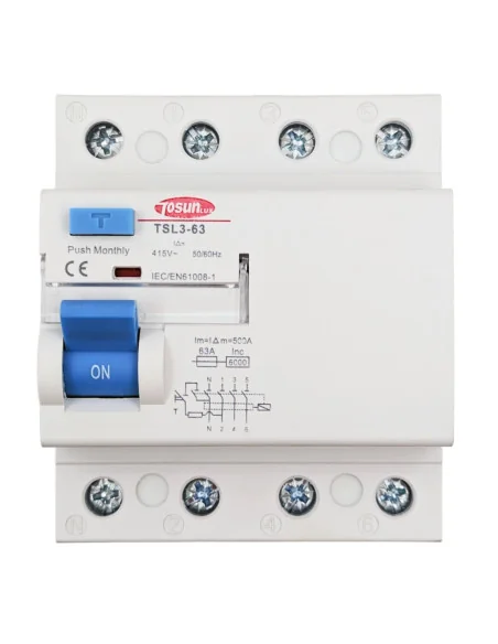 Interruptor Diferencial 25-63A Trifásico 4P 30mA 6KA tipo AC