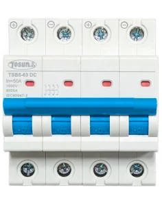Interruptor Magnetotérmico TSB3 4P | Protección Fotovoltaica 25-80A