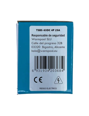 Interruptor Magnetotérmico TSB3 4P | Protección Fotovoltaica 25-80A