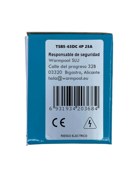 Interruptor Magnetotérmico Fotovoltaico TSB5-63DC 25-80A 4P