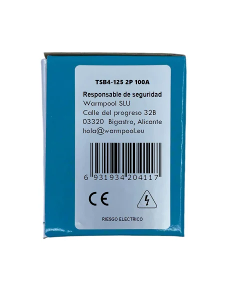 Interruptor Magnetotérmico TSB4-125 80-125A Bipolar 2P 6KA