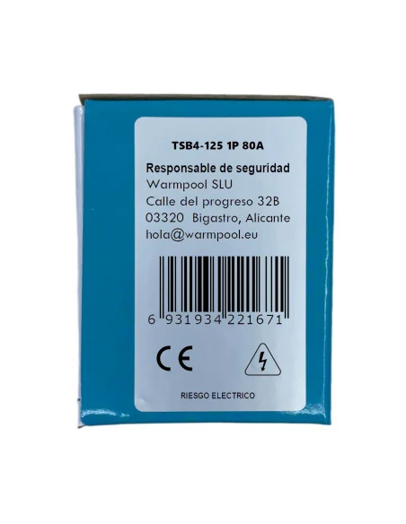 Interruptor Magnetotérmico TSB4-125 80-125A Monofásico 1P 6KA