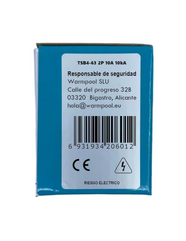 Disyuntor Miniatura 2P TSB4-63 Tosun | Protección 6/10kA