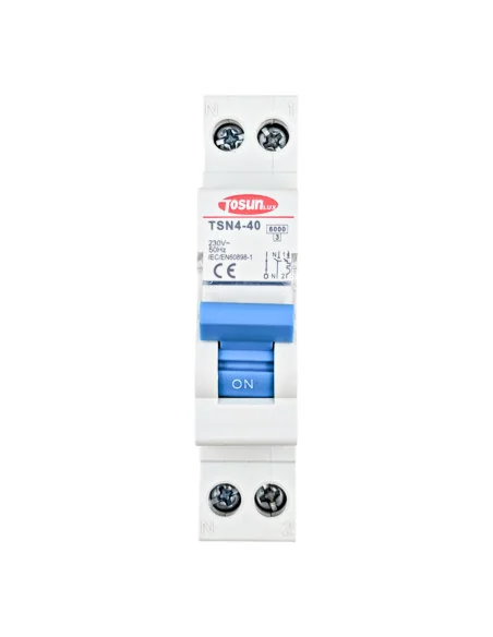 Interruptor Magnetotérmico TSN4-40 6-40A Monofásico 1P+N 6KA