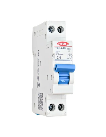 Interruptor Magnetotérmico TSN4-40 6-40A Monofásico 1P+N 6KA