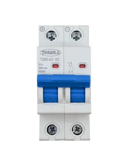 Interruptor Magnetotérmico Fotovoltaico TSB5-63DC 6-63A Monofásico 2P