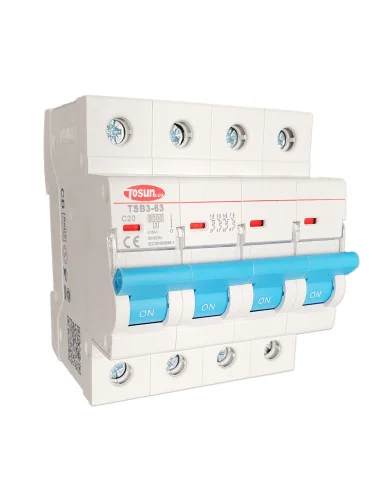 Interruptor Magnetotérmico 4P hasta 63A | Protección Tetrapolar