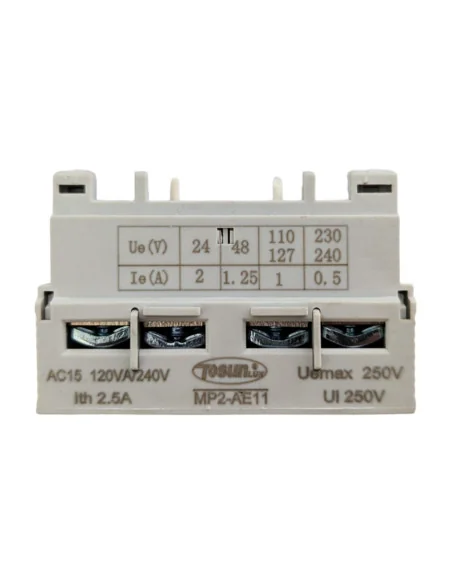 Contactor auxiliar para Guardamotor