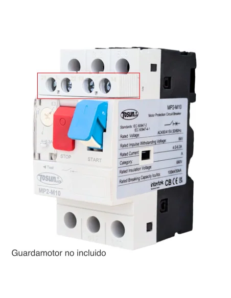 Contactor auxiliar para Guardamotor