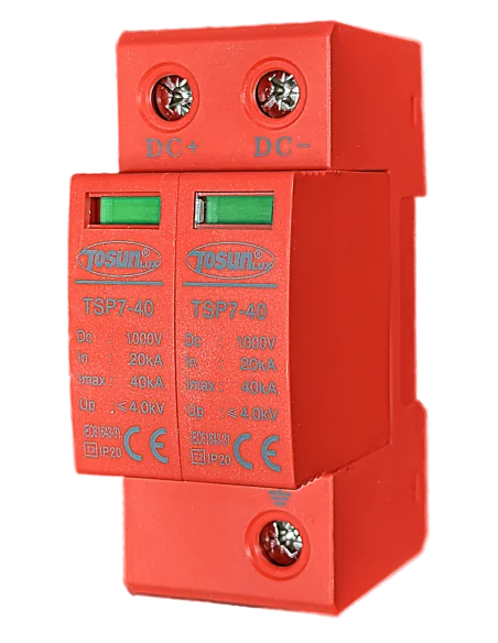 Protector Sobretensiones Transitorias Solar 40kA DC 500-1000V