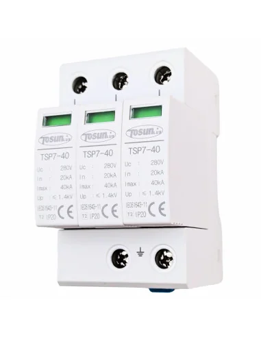 Protector de Sobretensiones TSP7-40 Tosunlux 40kA para Sistemas Fotovoltaicos