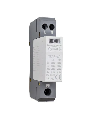 Protector de Sobretensiones 1P+NPE AC 40kA | Respuesta en 25ns