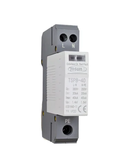 Protector Sobretensiones Transitorias 1P+NPE AC 40kA