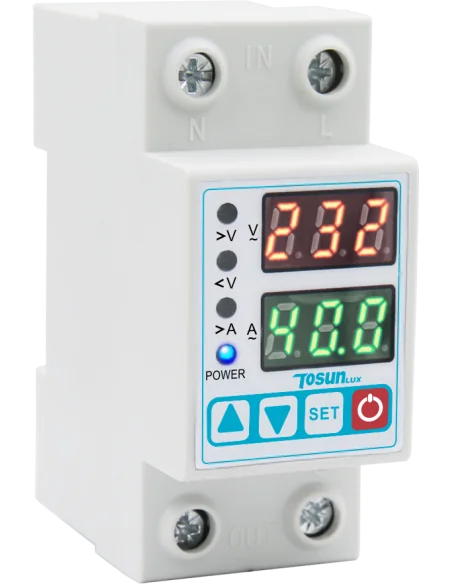 Protector Sobretensiones, Subtensiones y Sobrecarga 2P 63A 230V