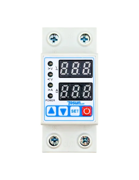 Protector Sobretensiones, Subtensiones y Sobrecarga 2P 63A 230V