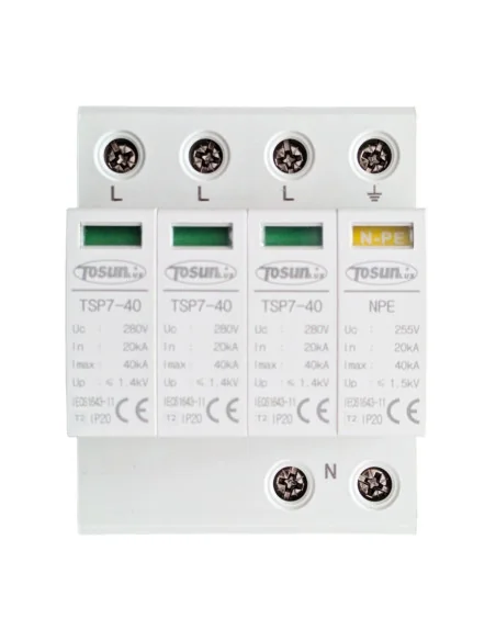 Protector Sobretensiones Transitorias 3P+NPE AC 40kA