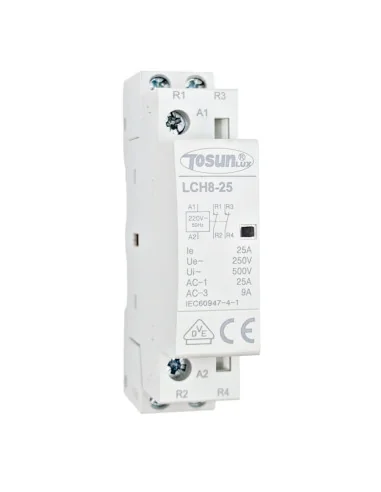 Contactor Modular NC 2 Polos 25A | Alta Fiabilidad