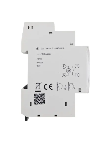 Interruptor Modular Temporizador Analógico 18mm con Reserva