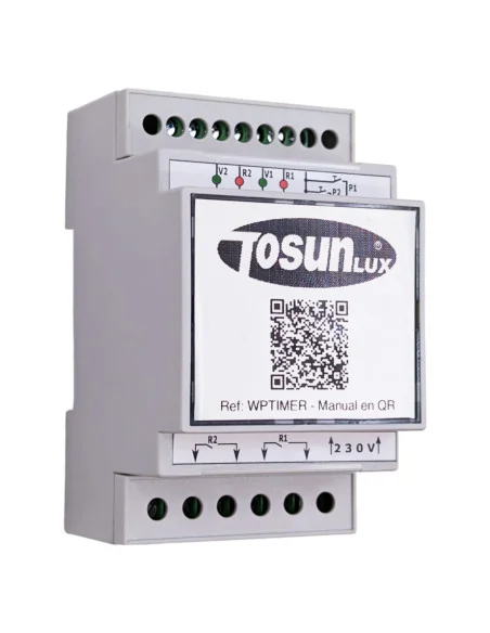 Interruptor Temporizador para 2 Pulsadores Piezoeléctricos