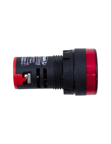 Indicador LED Rojo 22mm Alta Visibilidad | Señalización Eficiente
