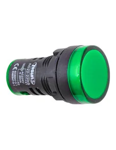 Indicador LED Verde 22mm Alta Visibilidad | Señalización Eficiente
