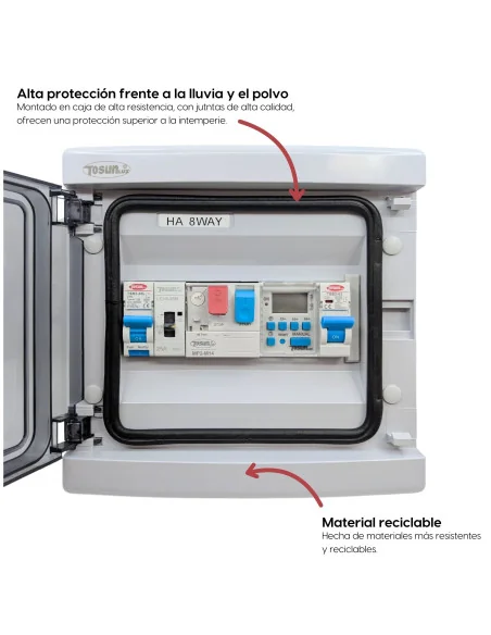 Cuadro Eléctrico Alta Resistencia Completo para Piscina