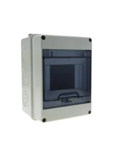 Caja Distribución Estanca para Exterior IP65 | 5-12 Módulos