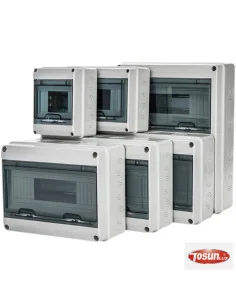 Cuadro eléctrico IP65 con carril DIN serie HT | TOSUNlux